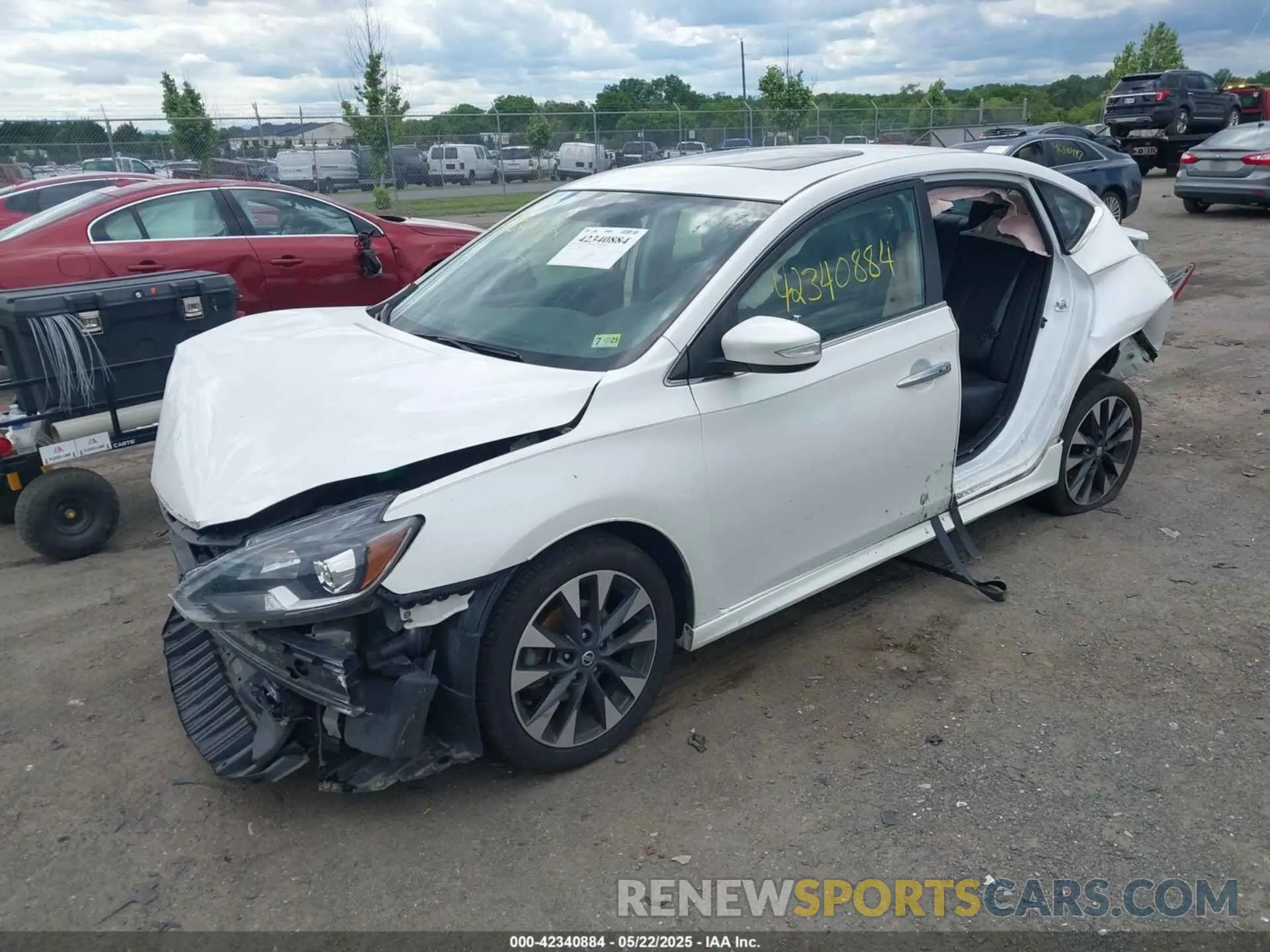 2 Photograph of a damaged car 3N1AB7AP0KY405287 NISSAN SENTRA 2019