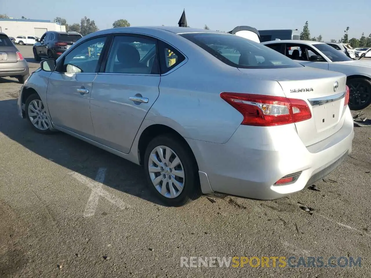 2 Photograph of a damaged car 3N1AB7AP0KY406083 NISSAN SENTRA 2019