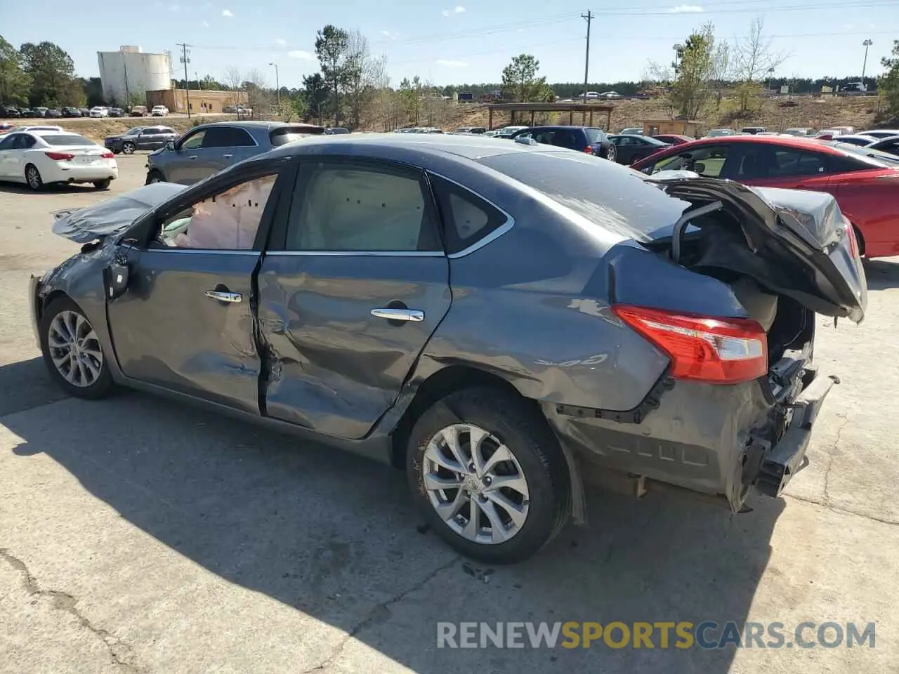 2 Photograph of a damaged car 3N1AB7AP0KY411686 NISSAN SENTRA 2019