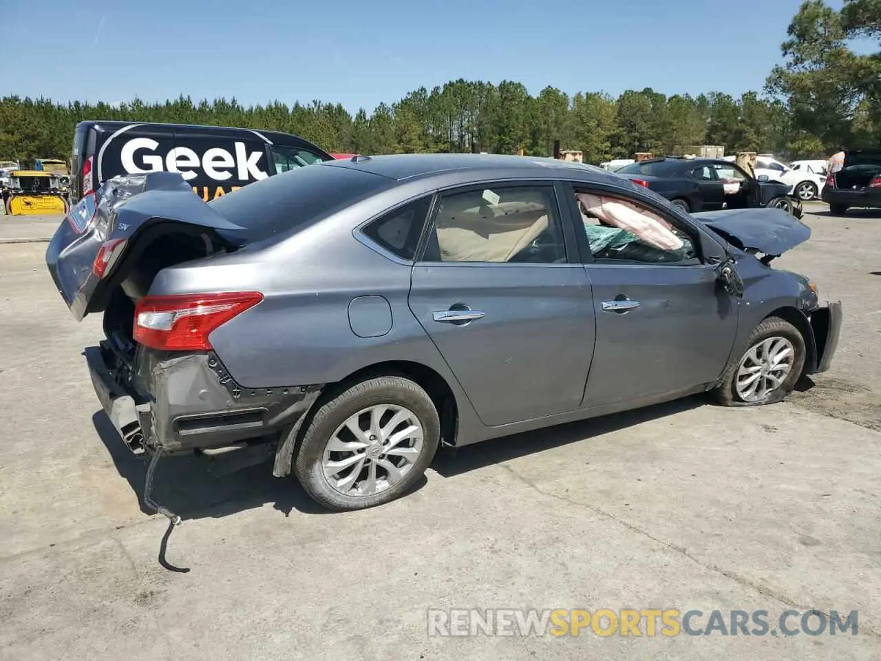 3 Photograph of a damaged car 3N1AB7AP0KY411686 NISSAN SENTRA 2019