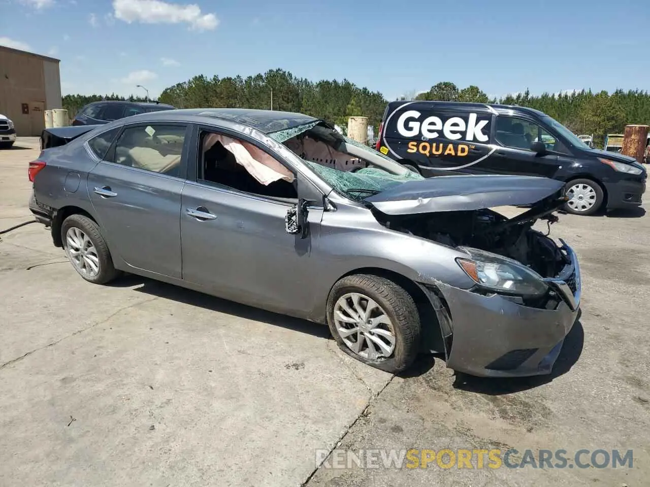 4 Photograph of a damaged car 3N1AB7AP0KY411686 NISSAN SENTRA 2019
