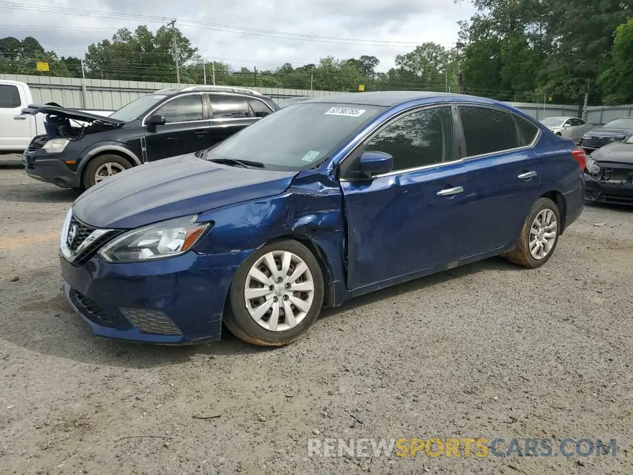 1 Photograph of a damaged car 3N1AB7AP0KY426401 NISSAN SENTRA 2019