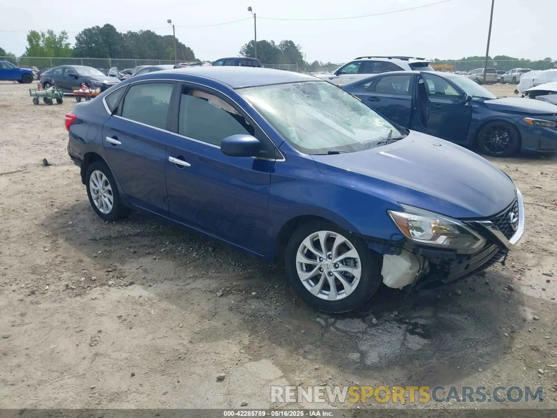 1 Photograph of a damaged car 3N1AB7AP0KY431422 NISSAN SENTRA 2019
