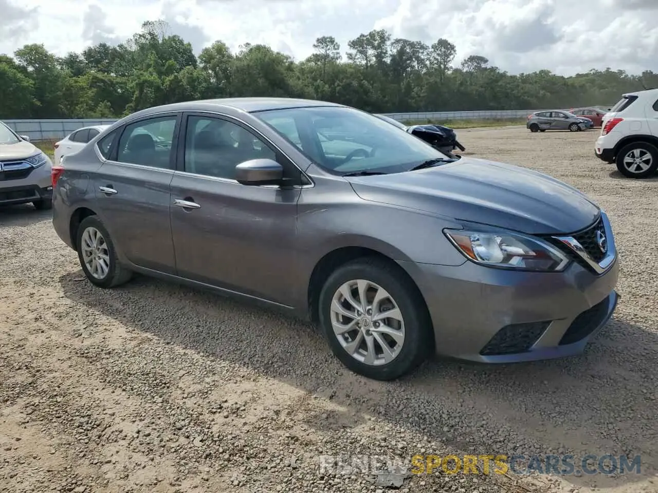 4 Photograph of a damaged car 3N1AB7AP0KY435969 NISSAN SENTRA 2019