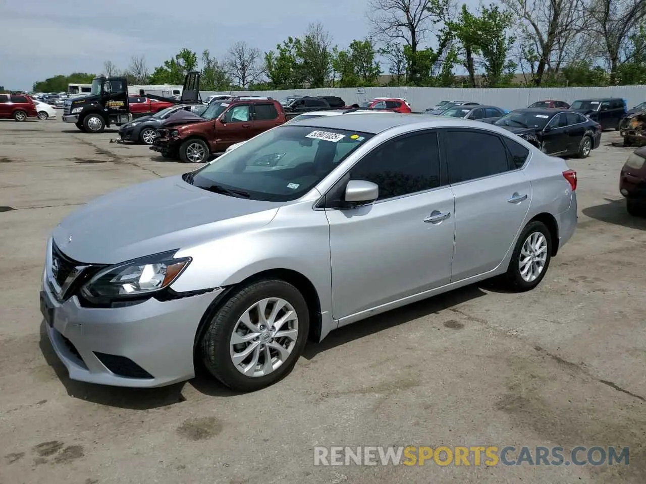 1 Photograph of a damaged car 3N1AB7AP0KY437544 NISSAN SENTRA 2019