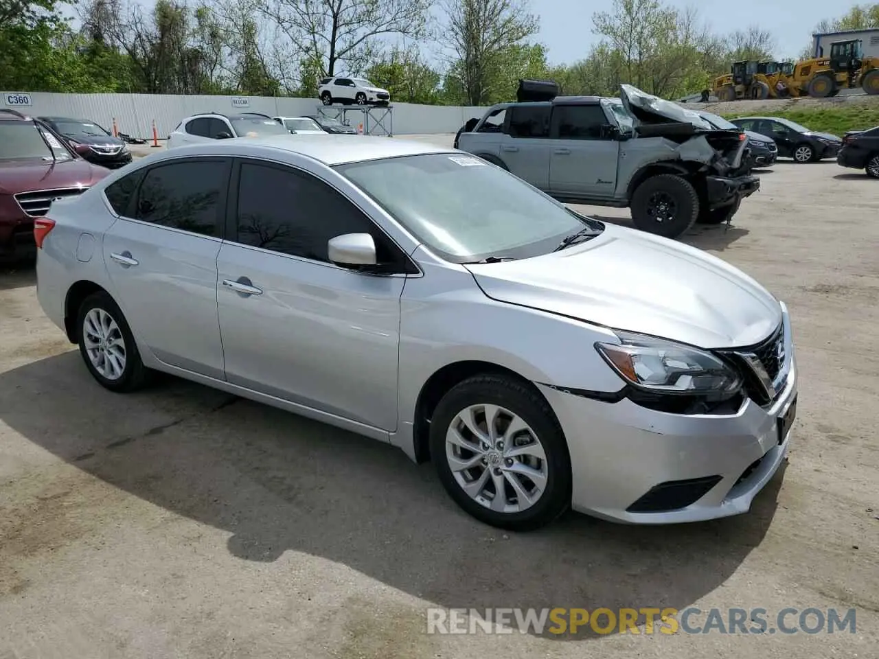 4 Photograph of a damaged car 3N1AB7AP0KY437544 NISSAN SENTRA 2019
