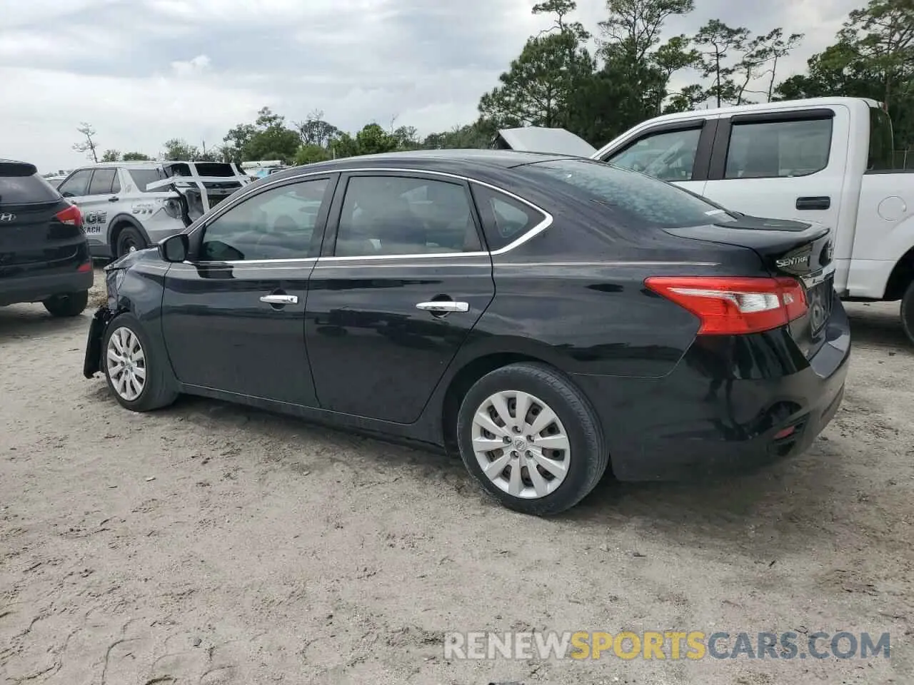2 Photograph of a damaged car 3N1AB7AP0KY438872 NISSAN SENTRA 2019