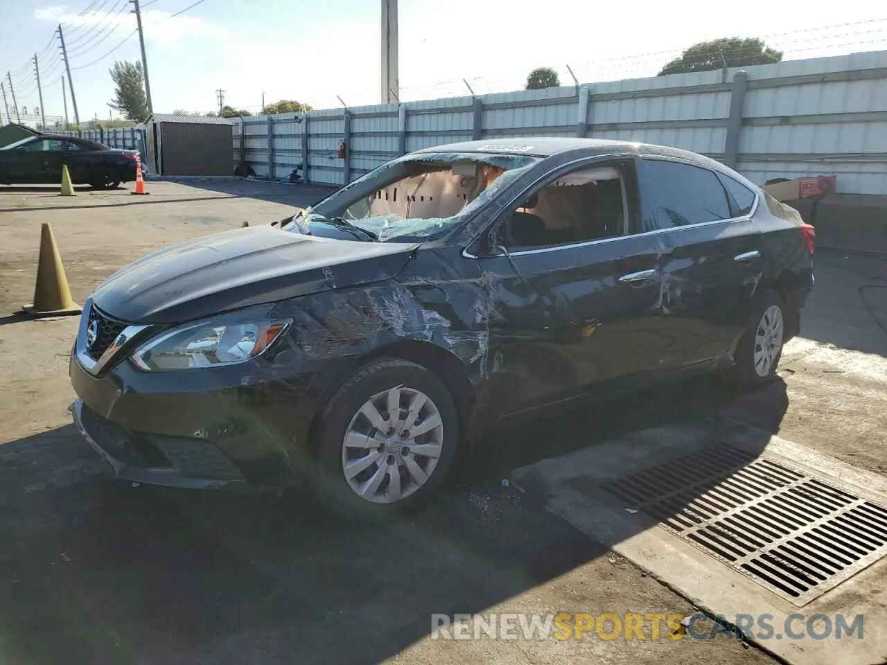 1 Photograph of a damaged car 3N1AB7AP0KY446731 NISSAN SENTRA 2019