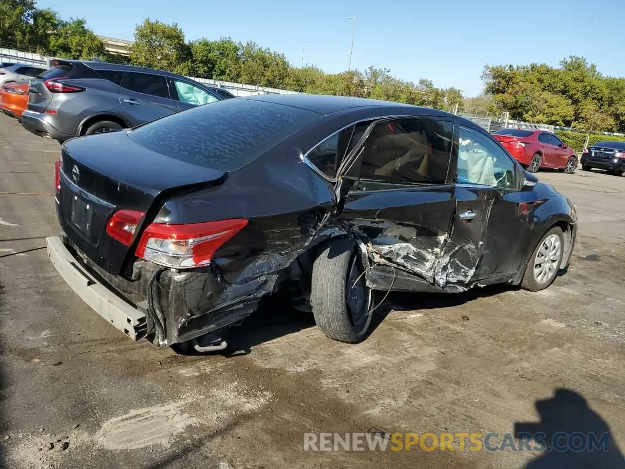 3 Photograph of a damaged car 3N1AB7AP0KY446731 NISSAN SENTRA 2019