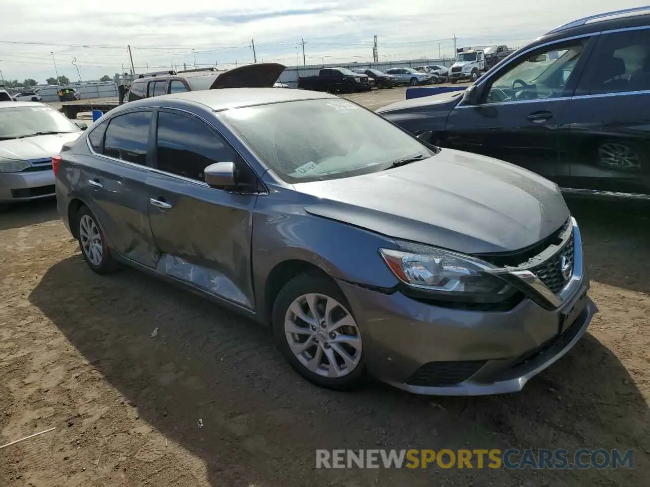 4 Photograph of a damaged car 3N1AB7AP0KY450682 NISSAN SENTRA 2019