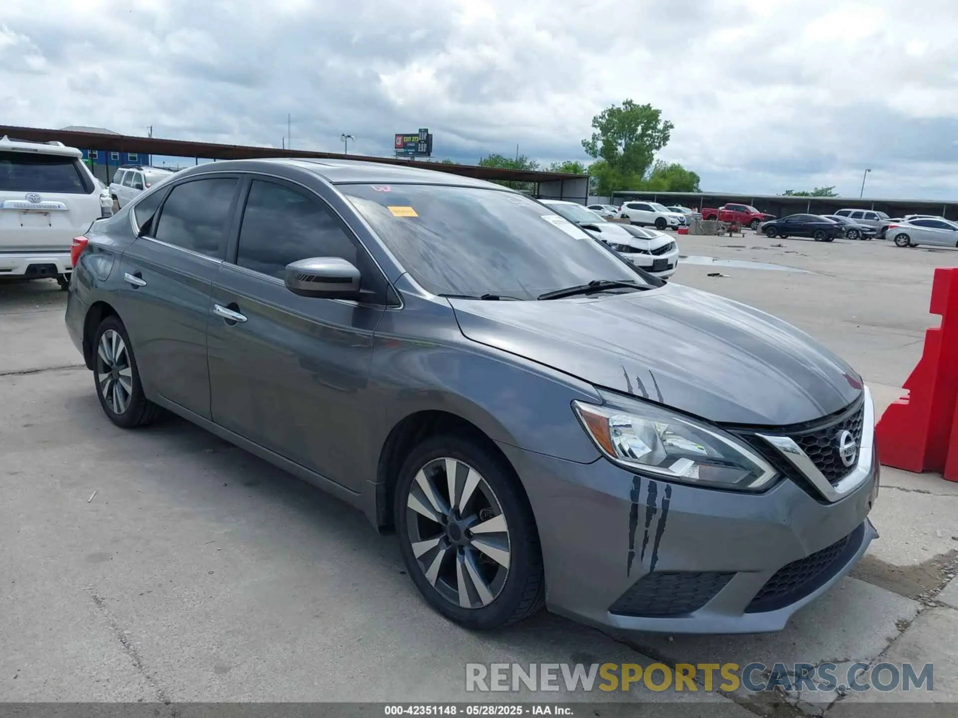 1 Photograph of a damaged car 3N1AB7AP0KY453369 NISSAN SENTRA 2019