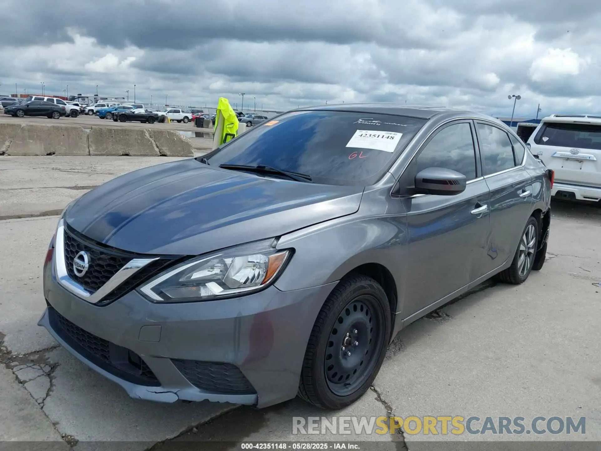 2 Photograph of a damaged car 3N1AB7AP0KY453369 NISSAN SENTRA 2019