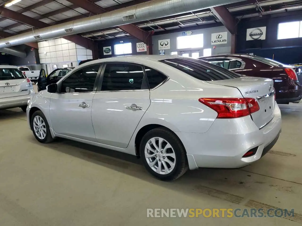 2 Photograph of a damaged car 3N1AB7AP0KY455395 NISSAN SENTRA 2019
