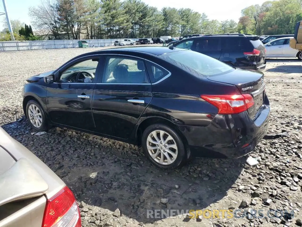 2 Photograph of a damaged car 3N1AB7AP0KY455414 NISSAN SENTRA 2019