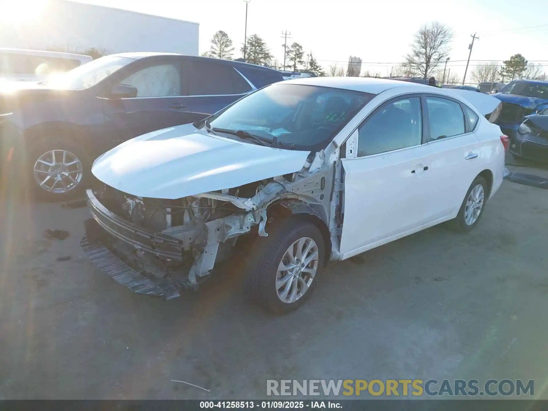 2 Photograph of a damaged car 3N1AB7AP0KY457163 NISSAN SENTRA 2019