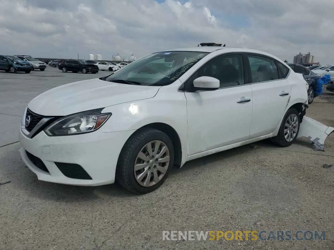 1 Photograph of a damaged car 3N1AB7AP0KY457387 NISSAN SENTRA 2019