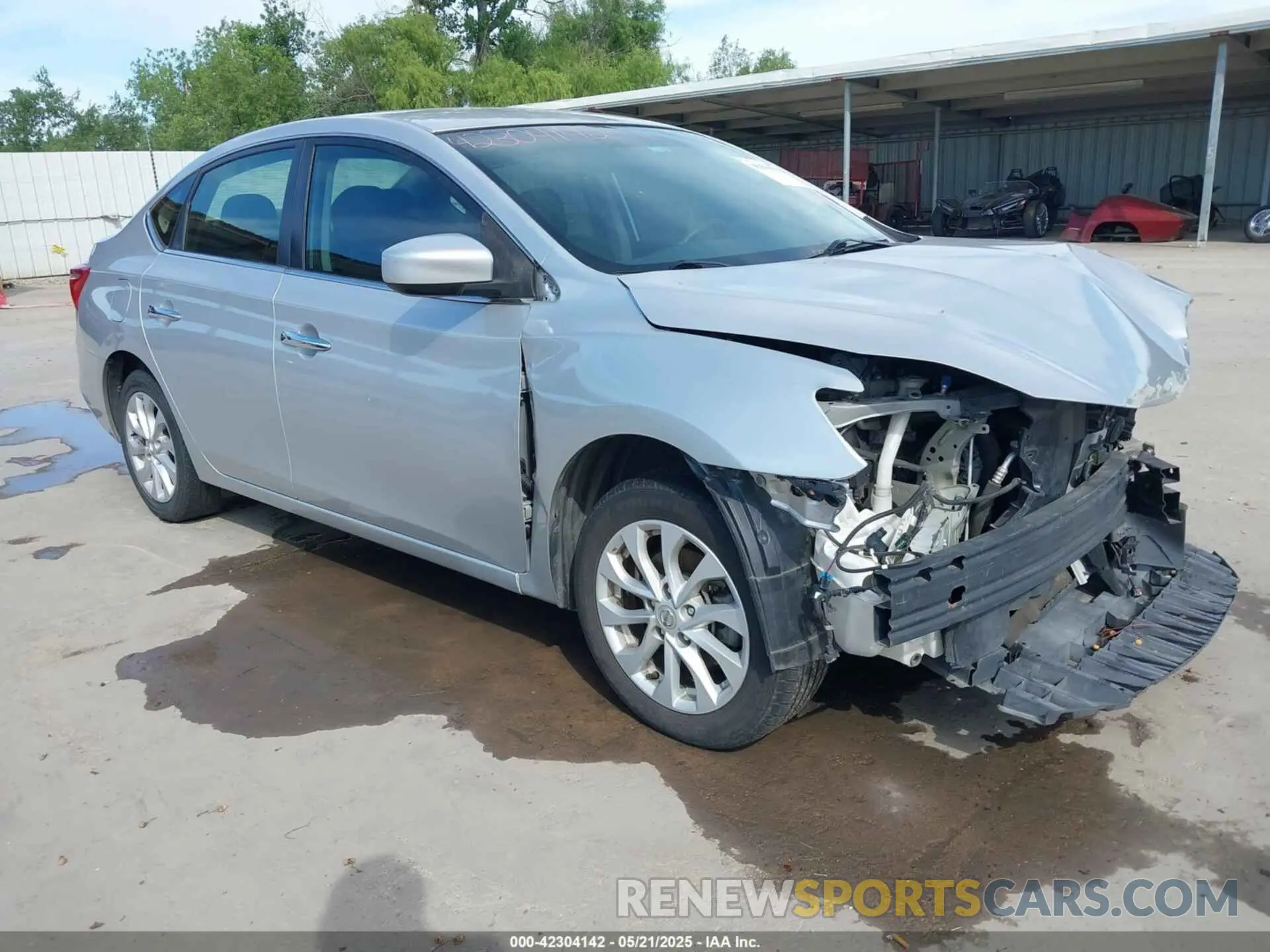 1 Photograph of a damaged car 3N1AB7AP1KL604264 NISSAN SENTRA 2019