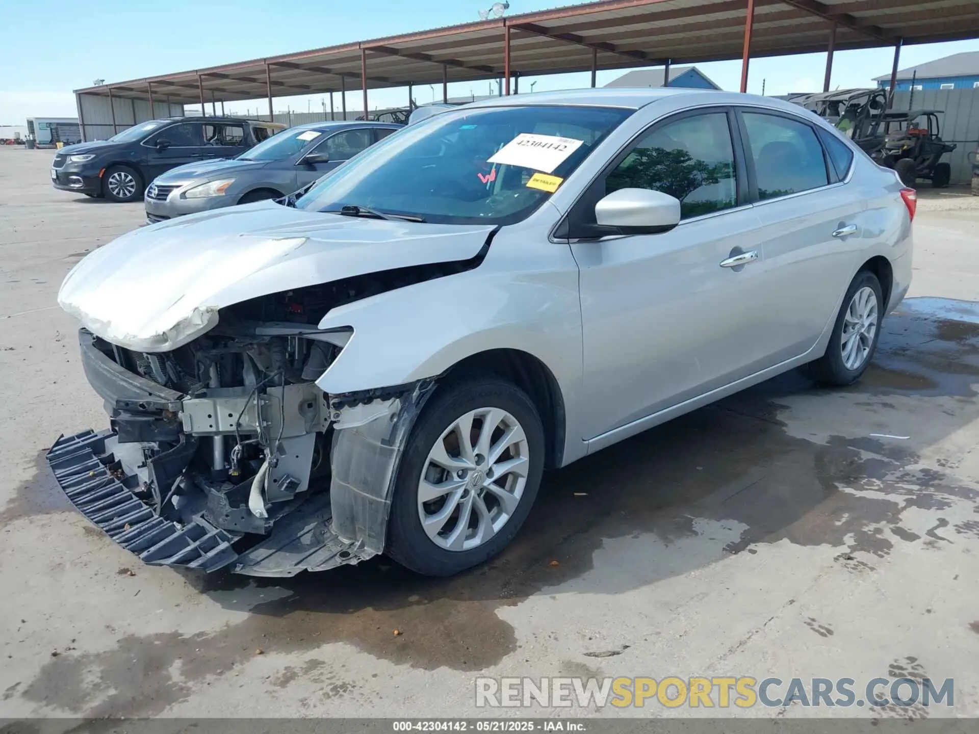 2 Photograph of a damaged car 3N1AB7AP1KL604264 NISSAN SENTRA 2019