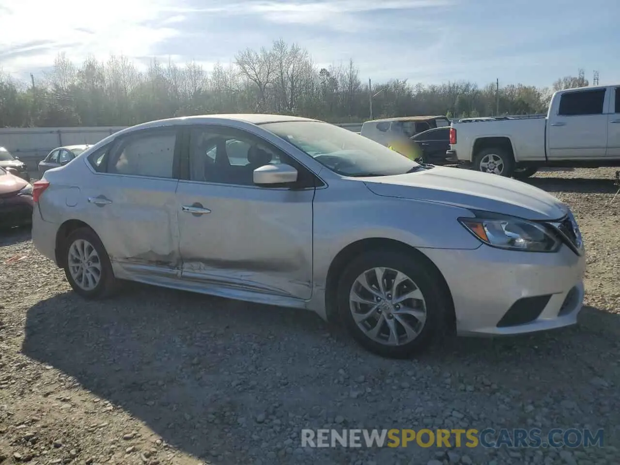4 Photograph of a damaged car 3N1AB7AP1KL606564 NISSAN SENTRA 2019