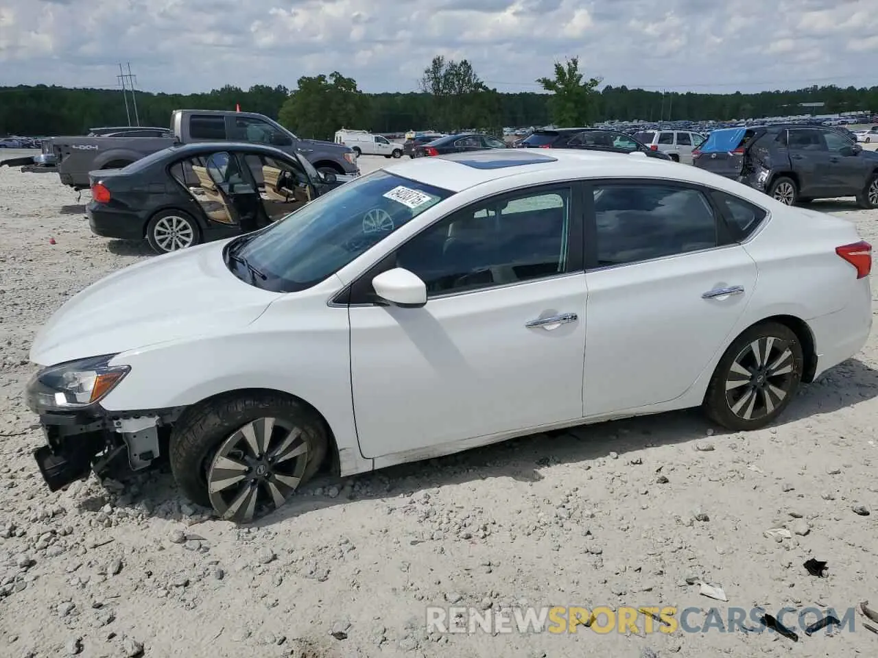 1 Photograph of a damaged car 3N1AB7AP1KY217037 NISSAN SENTRA 2019