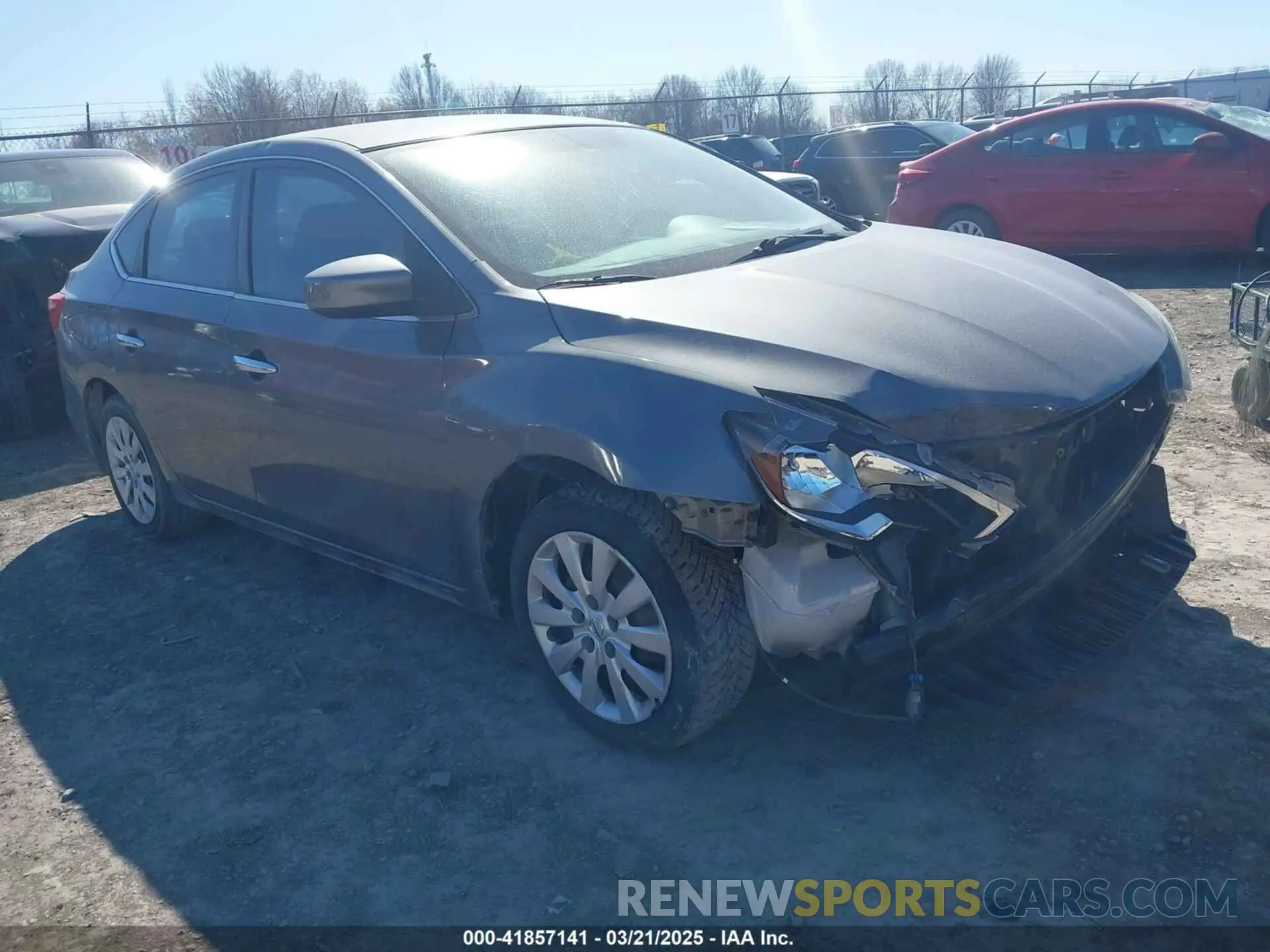 1 Photograph of a damaged car 3N1AB7AP1KY234789 NISSAN SENTRA 2019