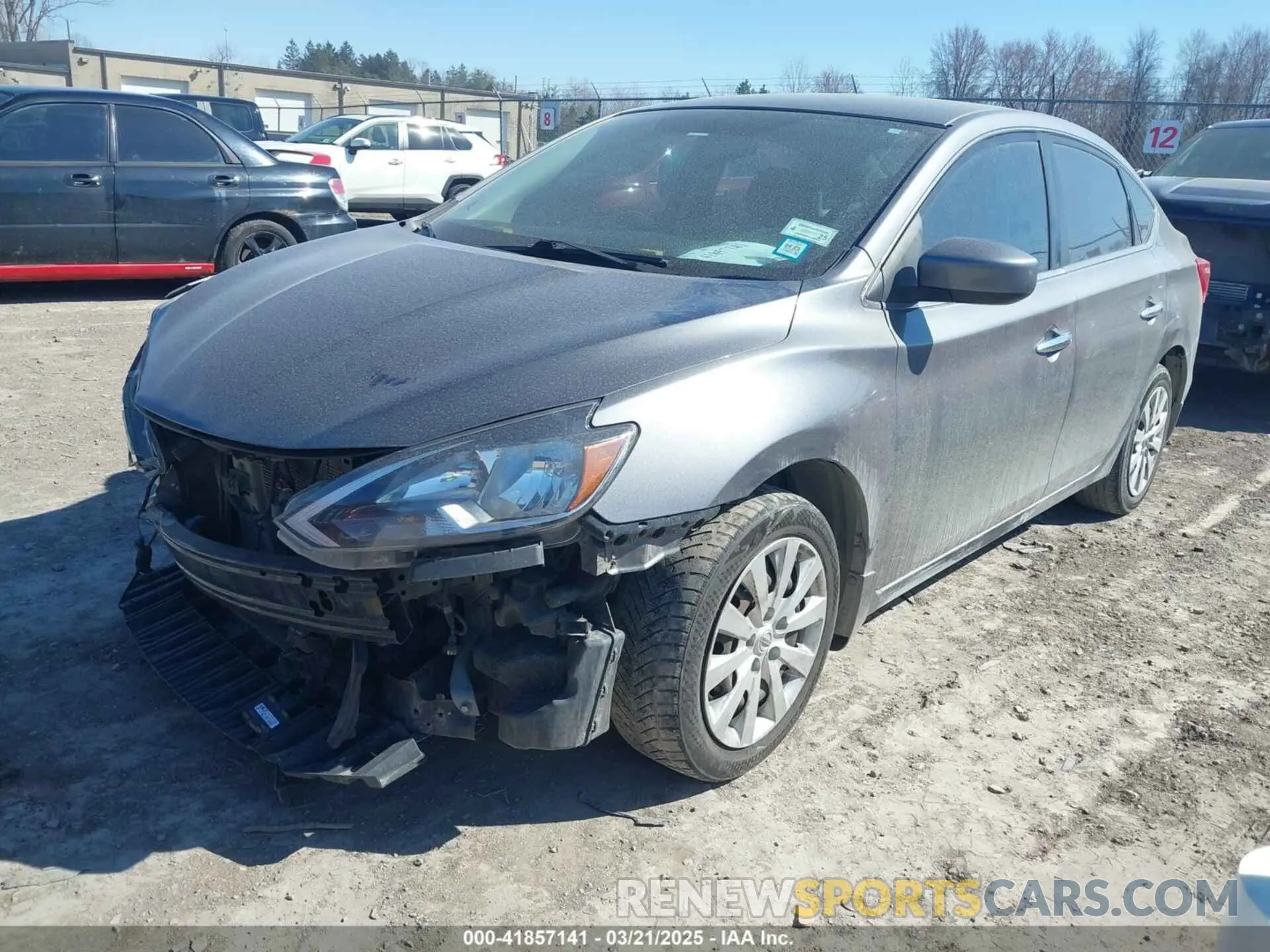 2 Photograph of a damaged car 3N1AB7AP1KY234789 NISSAN SENTRA 2019