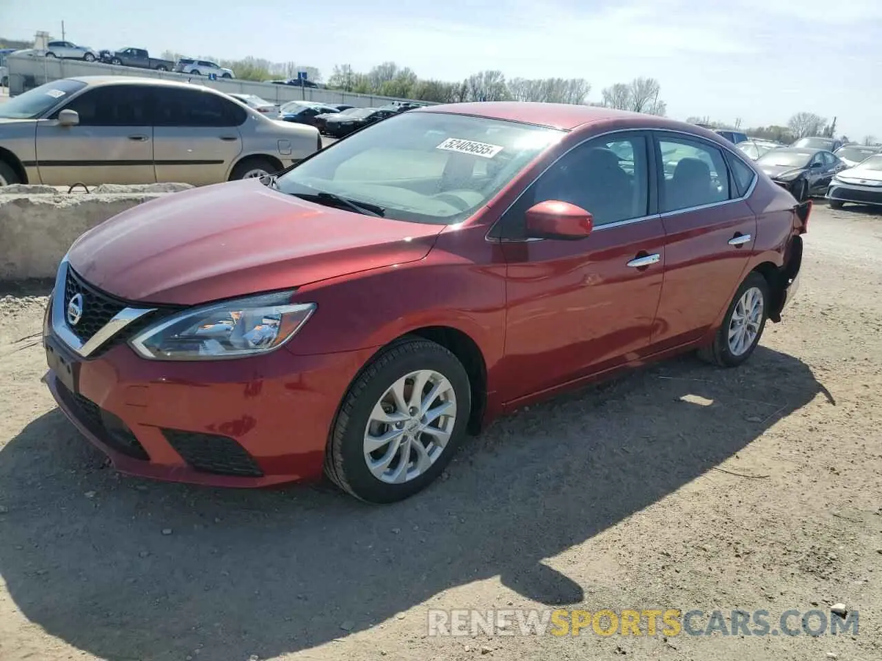1 Photograph of a damaged car 3N1AB7AP1KY238776 NISSAN SENTRA 2019
