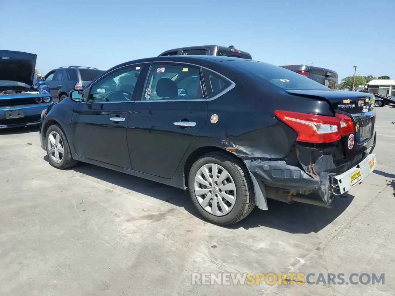 2 Photograph of a damaged car 3N1AB7AP1KY242035 NISSAN SENTRA 2019