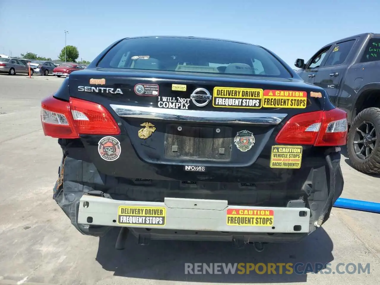 6 Photograph of a damaged car 3N1AB7AP1KY242035 NISSAN SENTRA 2019