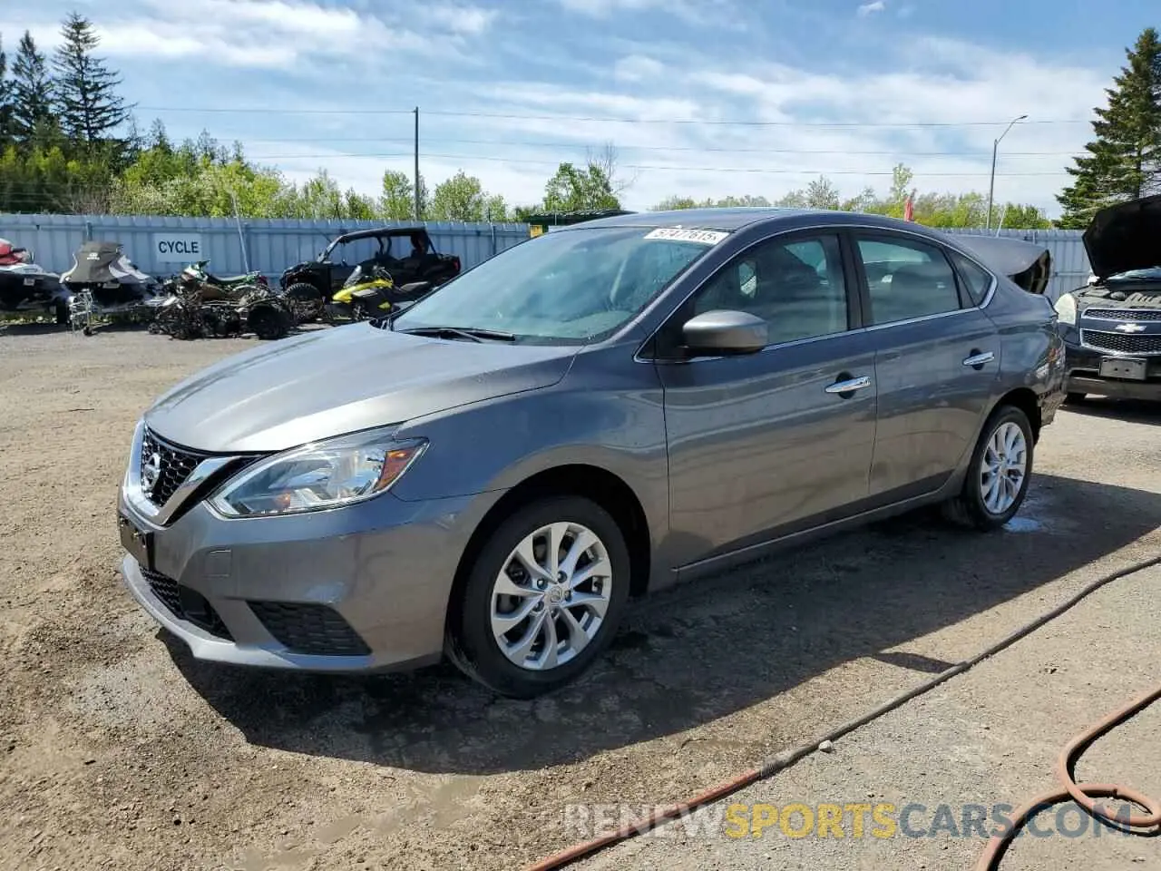 1 Photograph of a damaged car 3N1AB7AP1KY249776 NISSAN SENTRA 2019