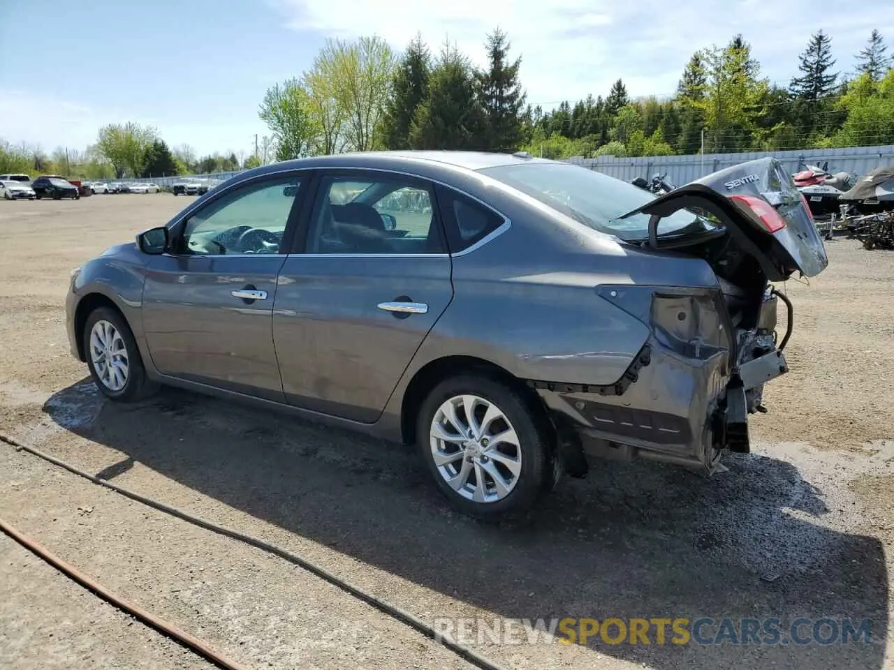 2 Photograph of a damaged car 3N1AB7AP1KY249776 NISSAN SENTRA 2019