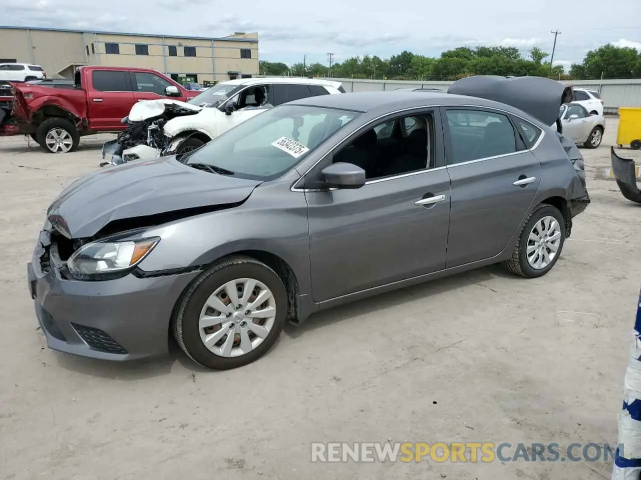 1 Photograph of a damaged car 3N1AB7AP1KY251799 NISSAN SENTRA 2019