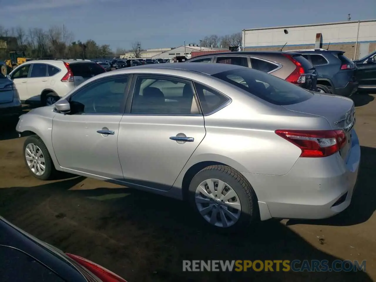 2 Photograph of a damaged car 3N1AB7AP1KY258994 NISSAN SENTRA 2019