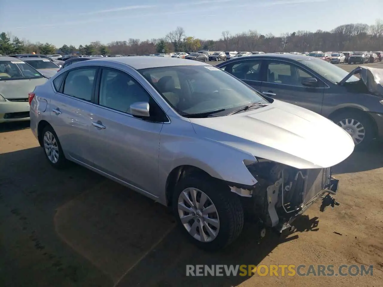 4 Photograph of a damaged car 3N1AB7AP1KY258994 NISSAN SENTRA 2019