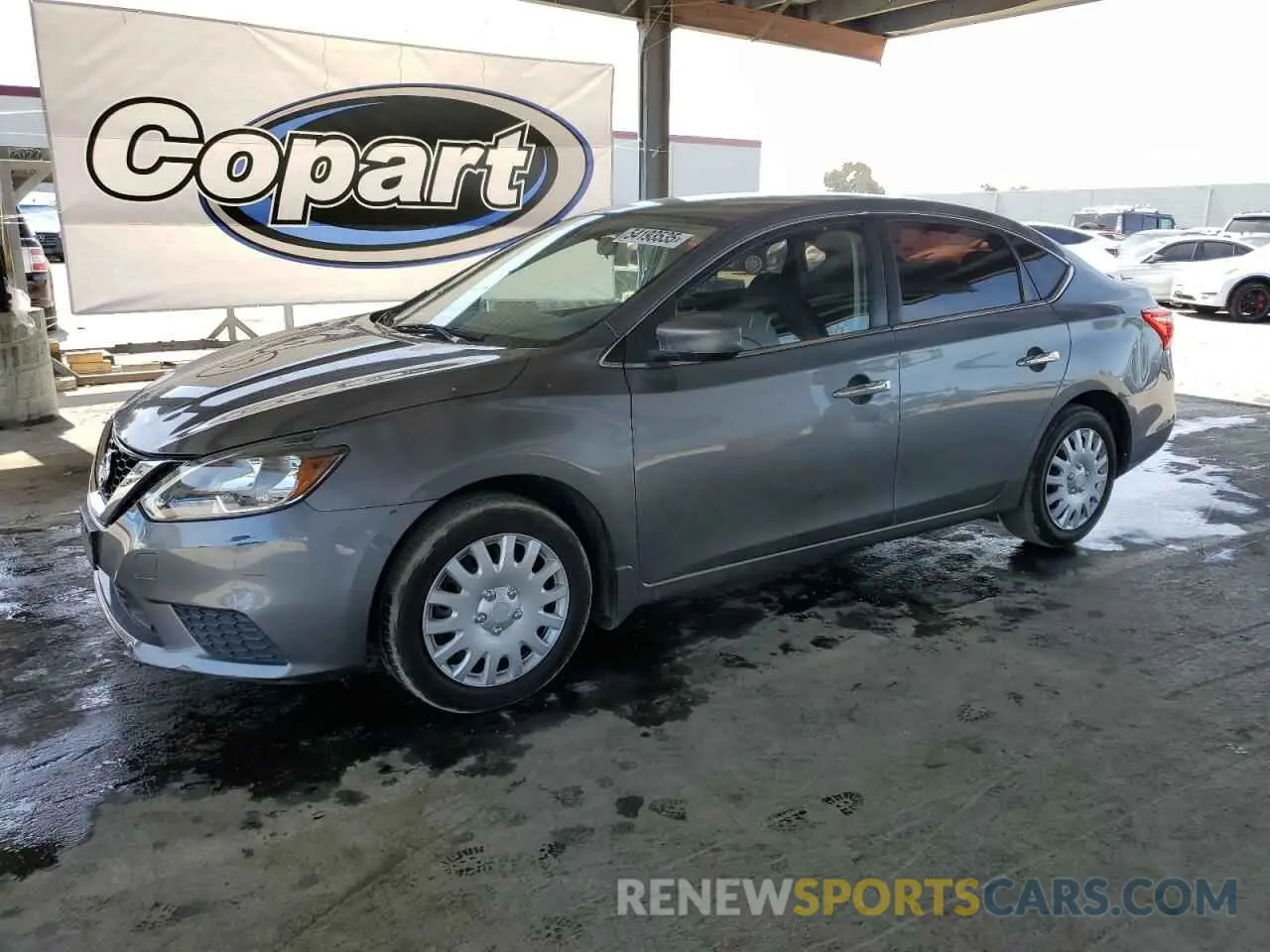 1 Photograph of a damaged car 3N1AB7AP1KY259188 NISSAN SENTRA 2019