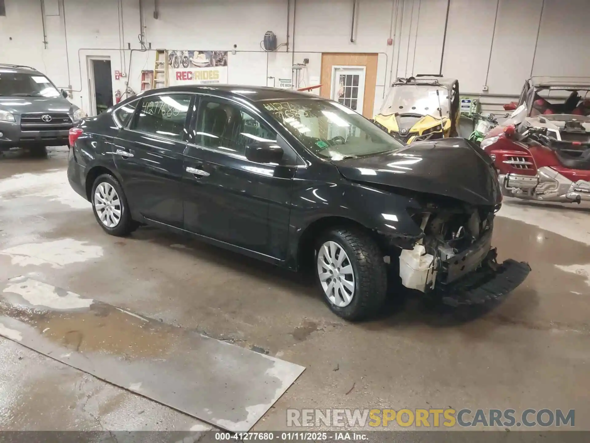 1 Photograph of a damaged car 3N1AB7AP1KY261720 NISSAN SENTRA 2019