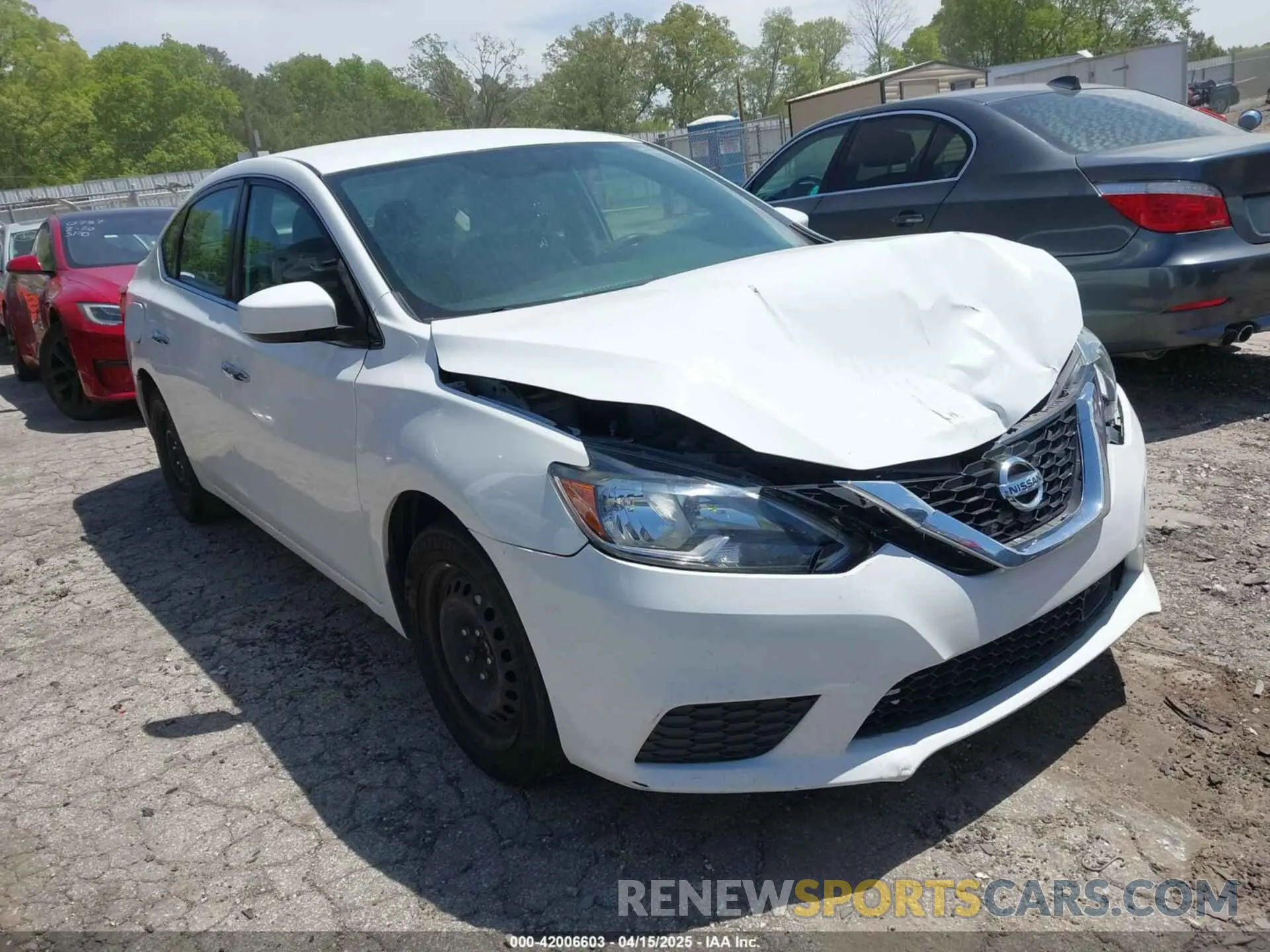 1 Photograph of a damaged car 3N1AB7AP1KY263614 NISSAN SENTRA 2019