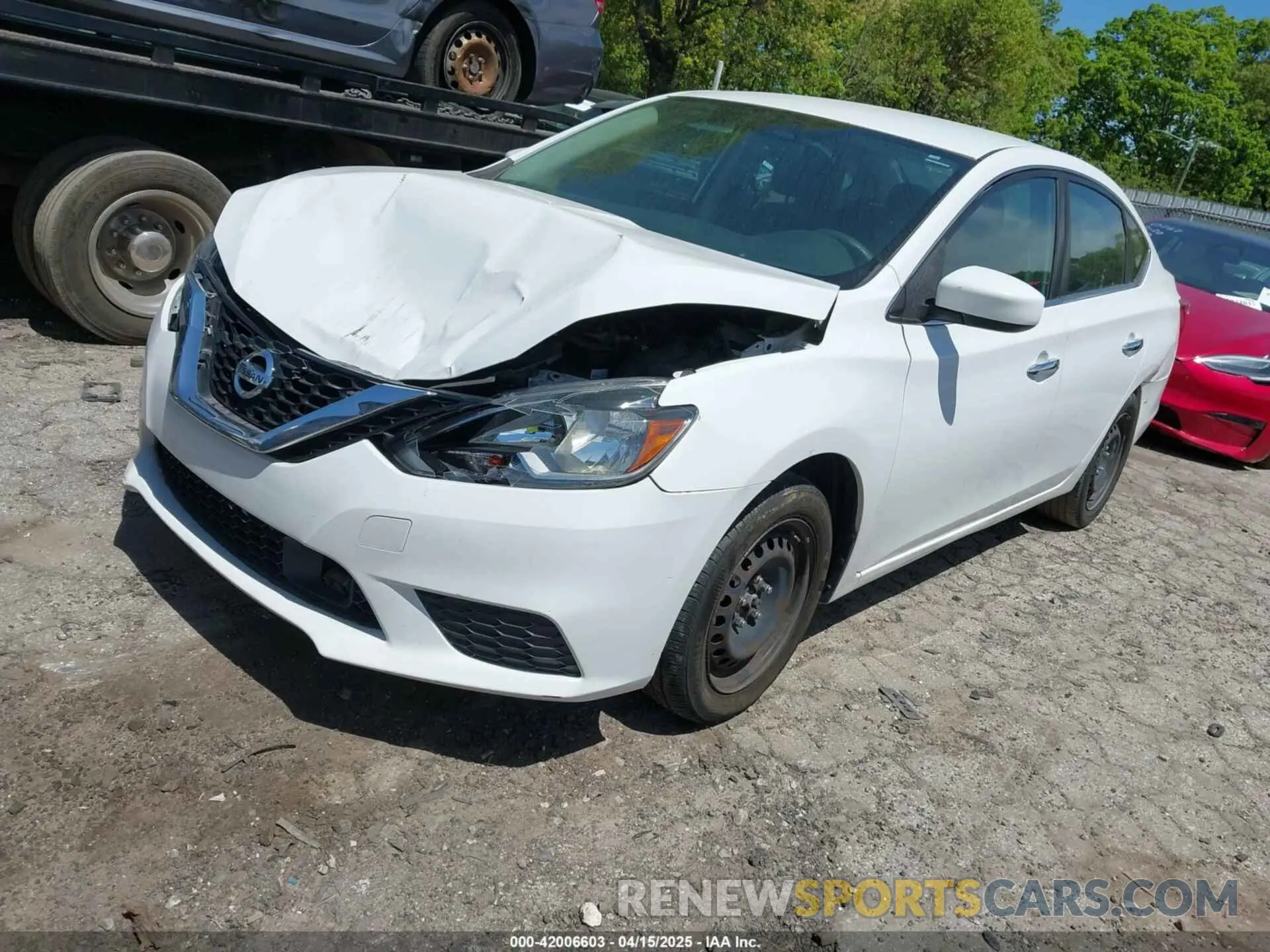 2 Photograph of a damaged car 3N1AB7AP1KY263614 NISSAN SENTRA 2019