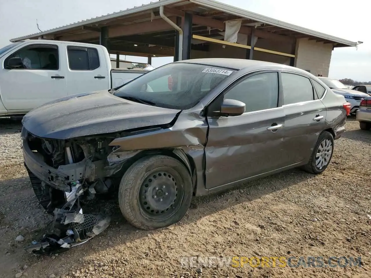 1 Photograph of a damaged car 3N1AB7AP1KY268361 NISSAN SENTRA 2019