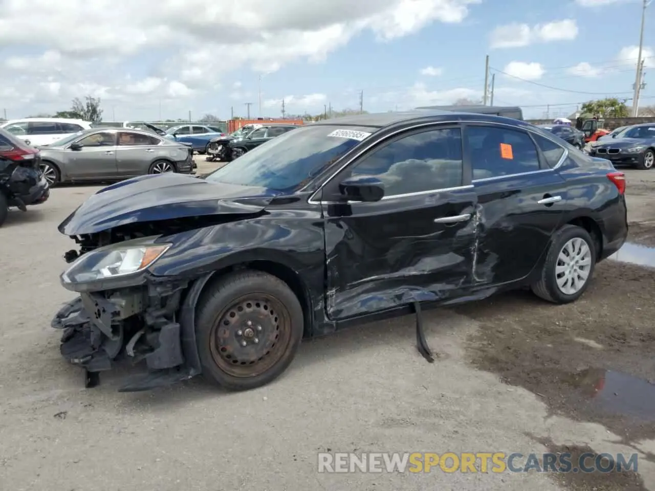 1 Photograph of a damaged car 3N1AB7AP1KY268862 NISSAN SENTRA 2019