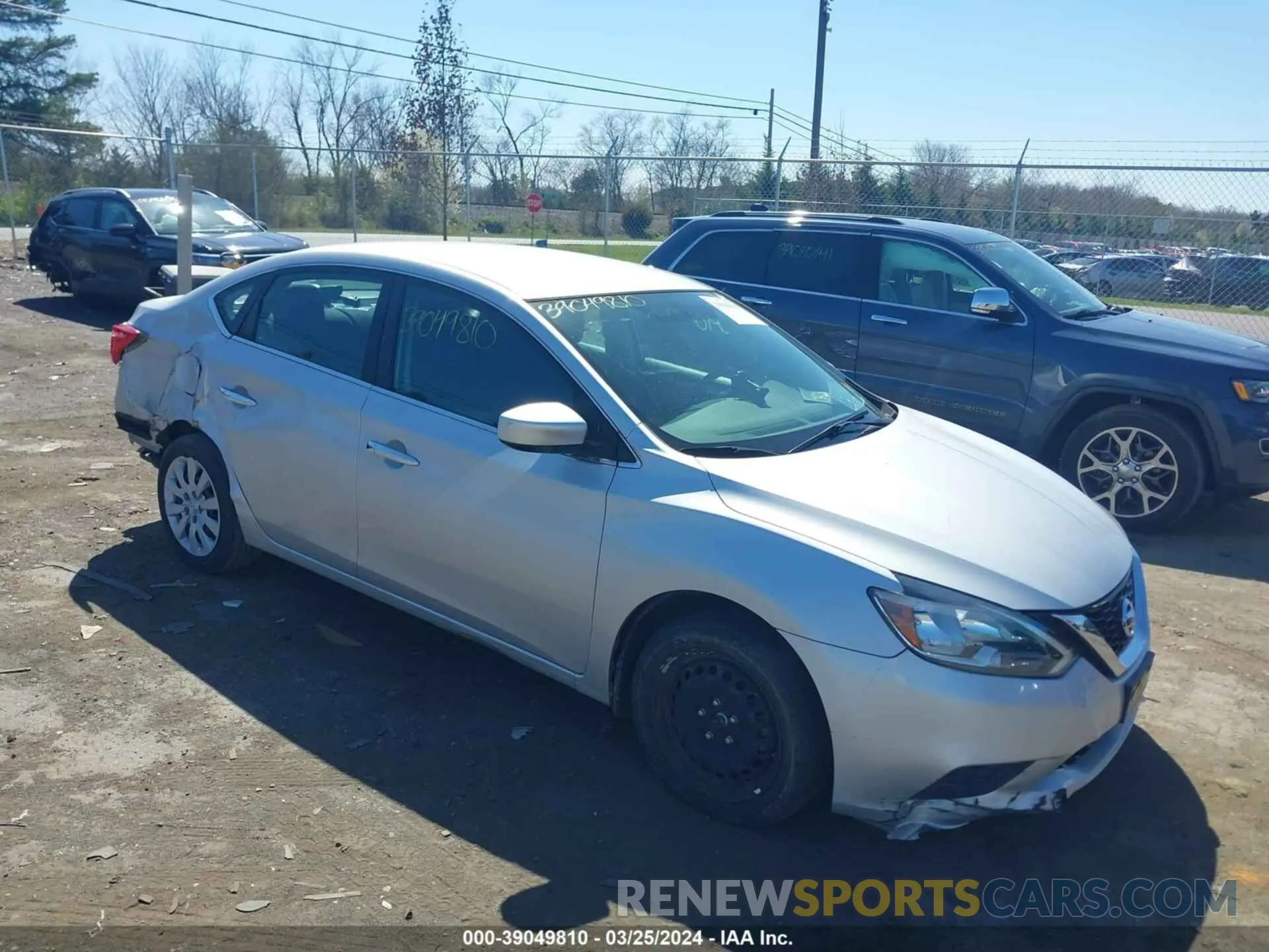 1 Photograph of a damaged car 3N1AB7AP1KY269588 NISSAN SENTRA 2019