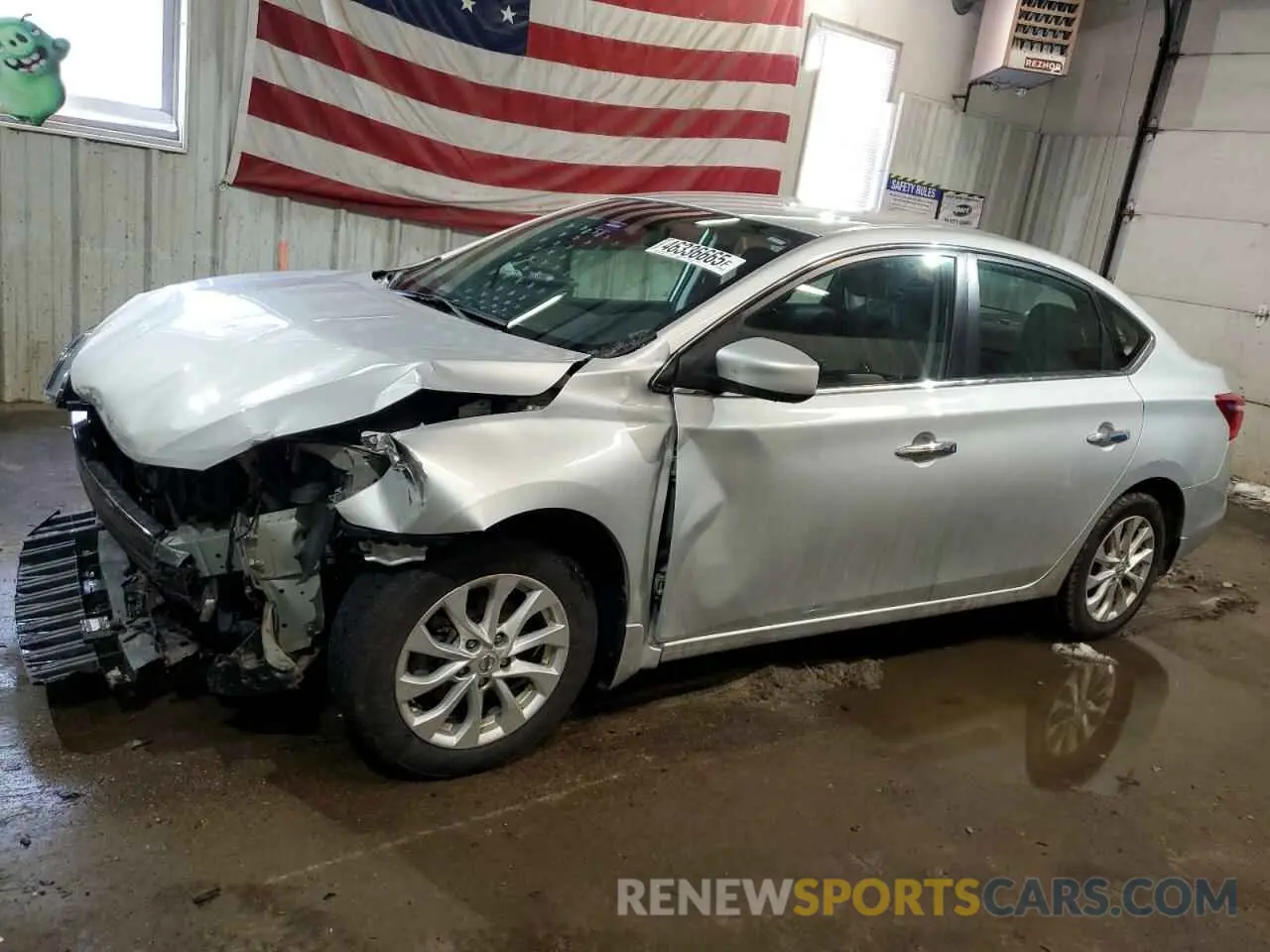 1 Photograph of a damaged car 3N1AB7AP1KY272748 NISSAN SENTRA 2019