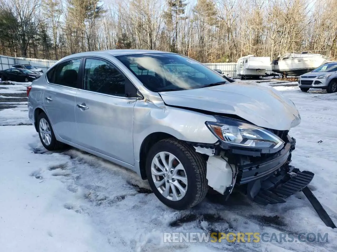 4 Photograph of a damaged car 3N1AB7AP1KY272748 NISSAN SENTRA 2019