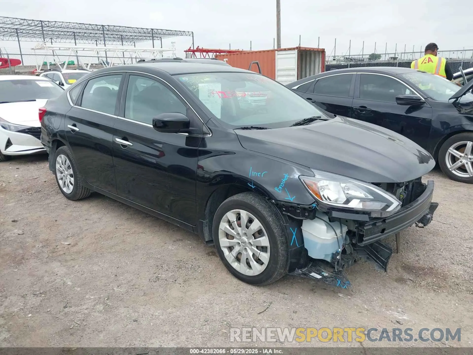 1 Photograph of a damaged car 3N1AB7AP1KY273107 NISSAN SENTRA 2019