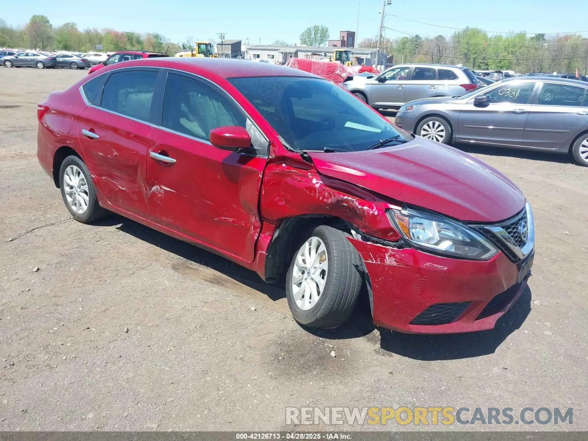 1 Photograph of a damaged car 3N1AB7AP1KY273950 NISSAN SENTRA 2019