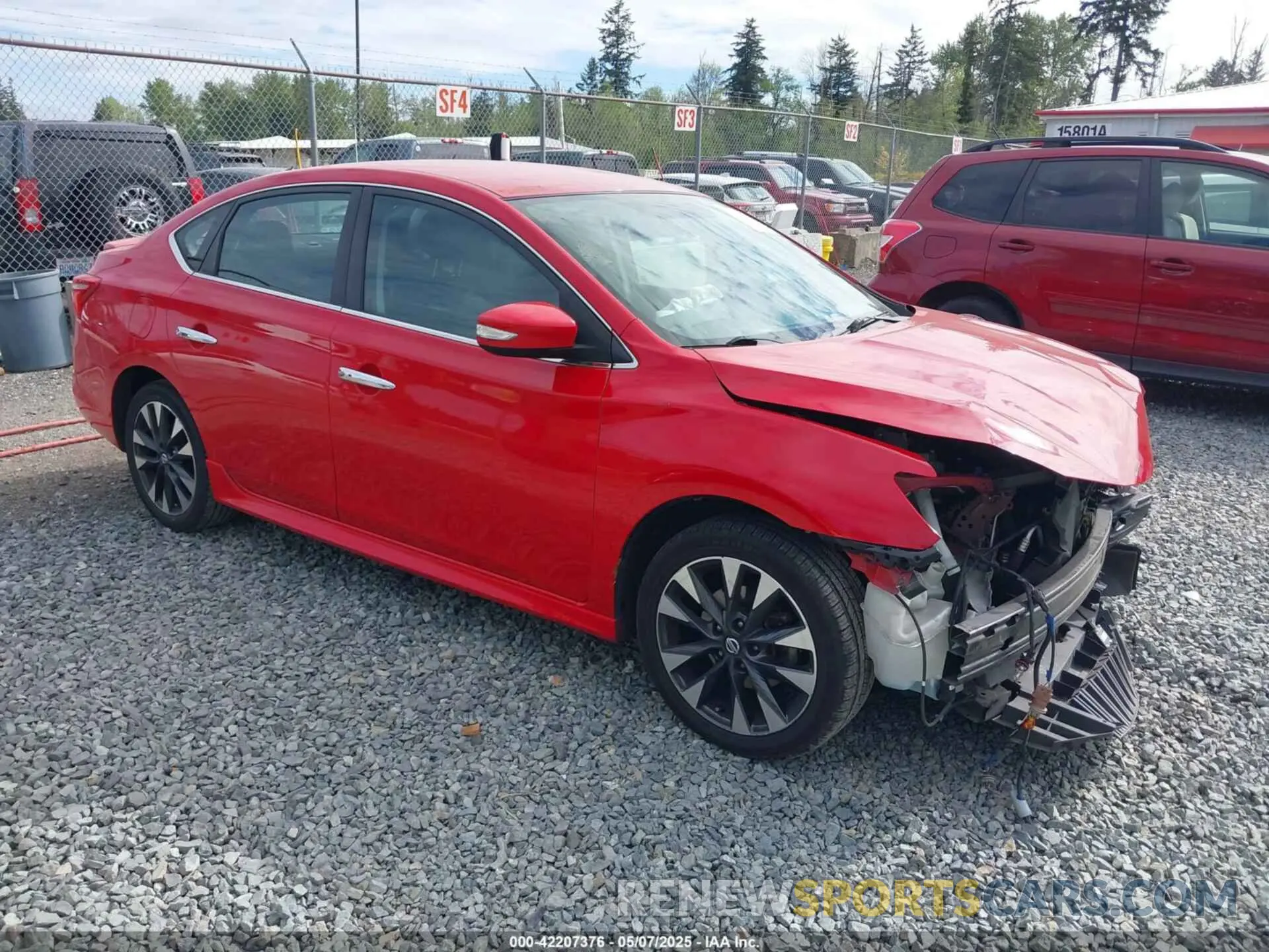 1 Photograph of a damaged car 3N1AB7AP1KY275973 NISSAN SENTRA 2019