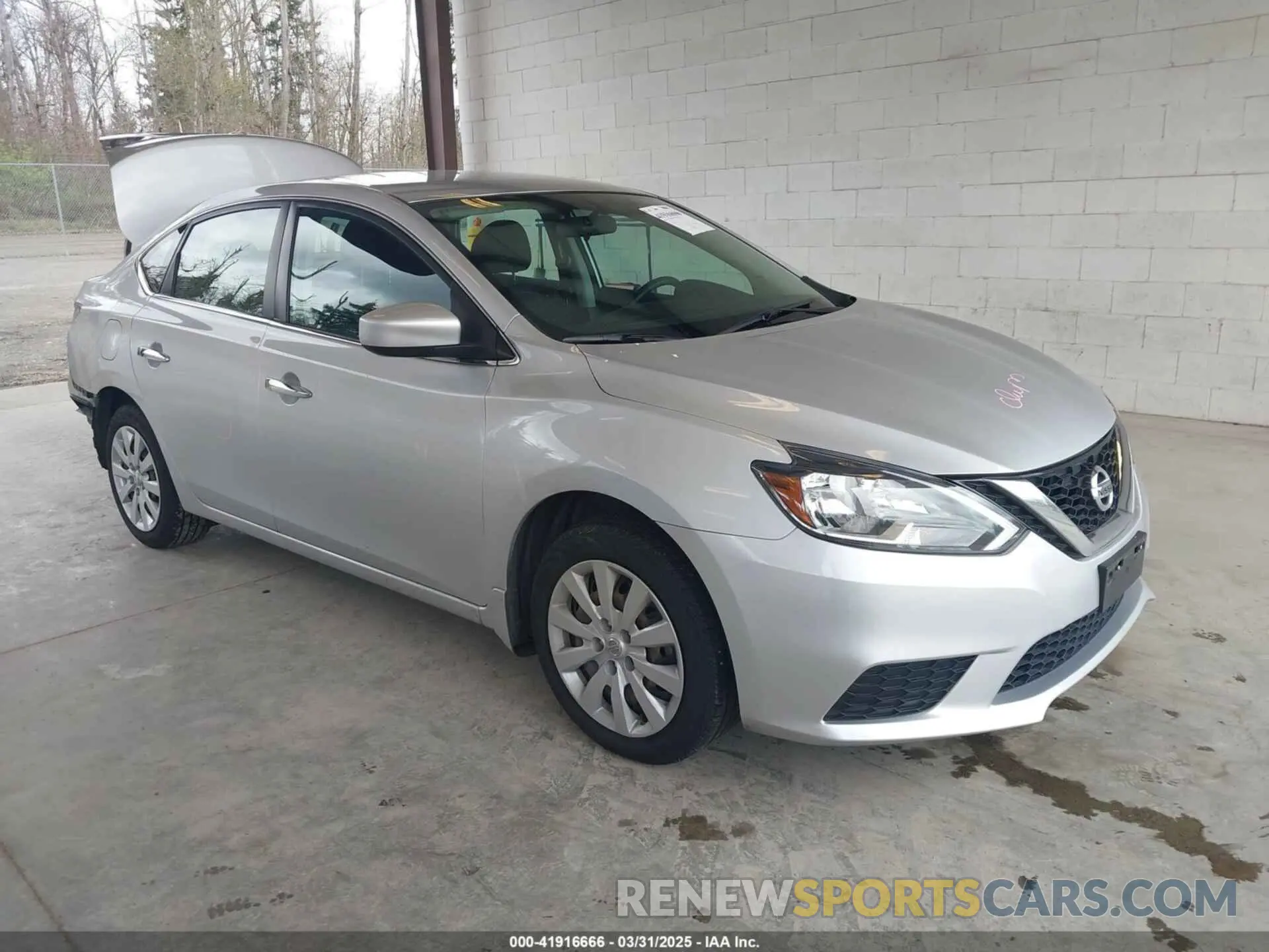 1 Photograph of a damaged car 3N1AB7AP1KY280395 NISSAN SENTRA 2019