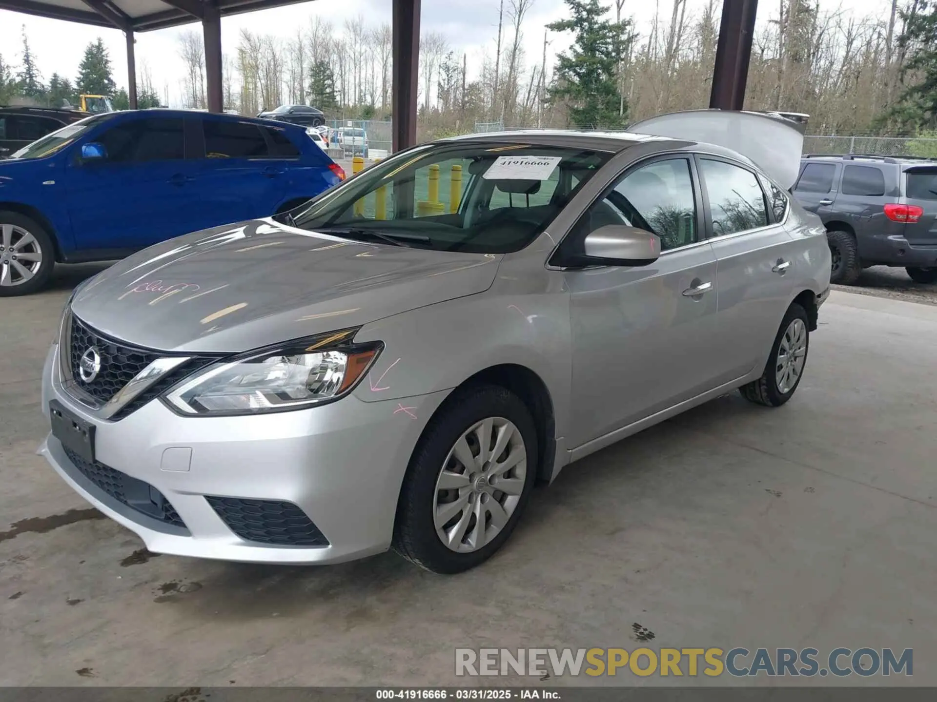 2 Photograph of a damaged car 3N1AB7AP1KY280395 NISSAN SENTRA 2019