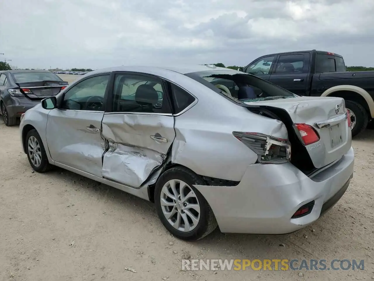 2 Photograph of a damaged car 3N1AB7AP1KY282289 NISSAN SENTRA 2019