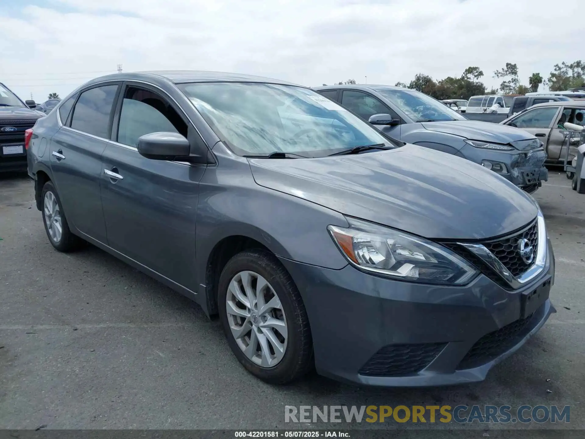 1 Photograph of a damaged car 3N1AB7AP1KY297536 NISSAN SENTRA 2019